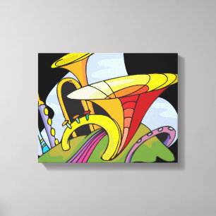 Music Surreal Fantasy Canvas Print