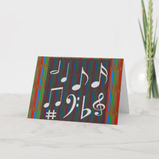 Music Symbols Band Musician Mastreo Singers Songs Holiday Card