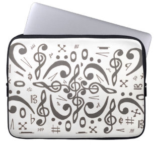 Music Symbols Laptop Sleeve