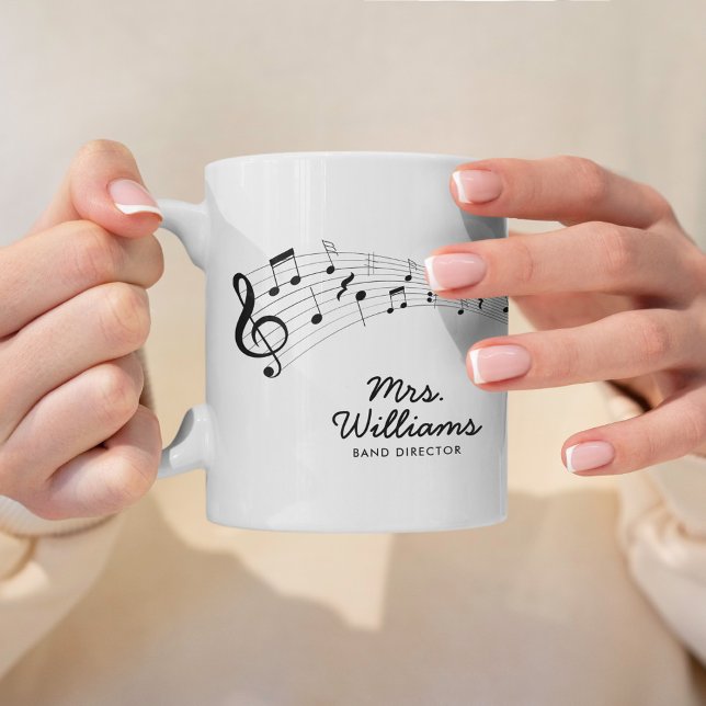 Music Symbols Personalised Coffee Mug (Creator Uploaded)