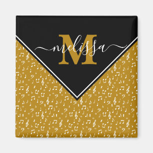 Music symbols personalised  magnet