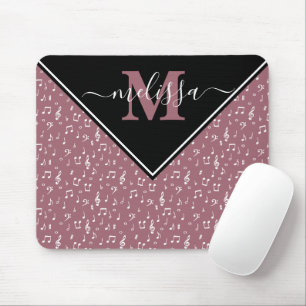 Music symbols personalised mouse pad