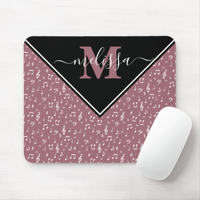 Music symbols personalised  mouse pad (With Mouse)
