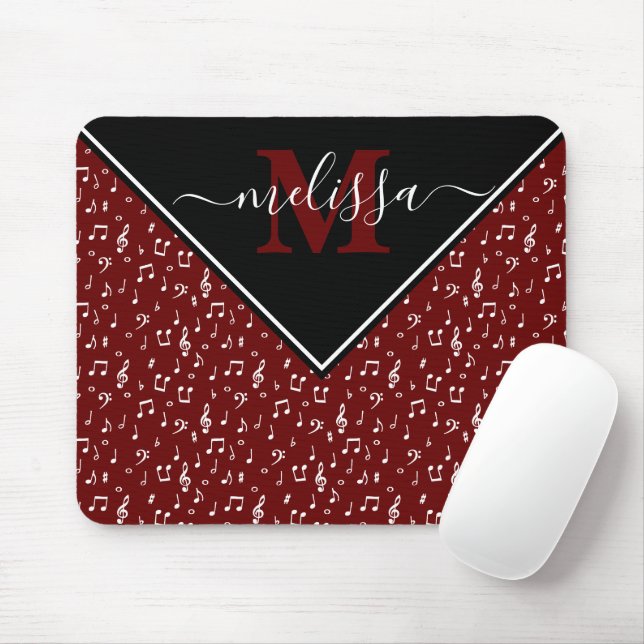Music symbols personalised  mouse pad (With Mouse)