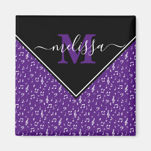 Music symbols personalised tote bag magnet