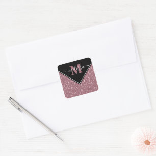 Music symbols personalized square sticker