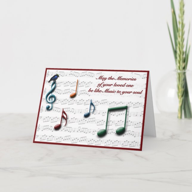Music Sympathy Card (Front)