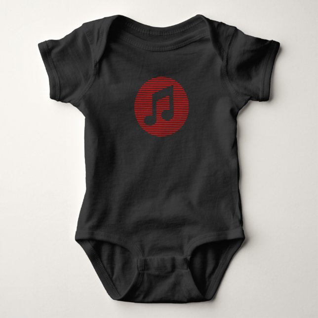 Music T-Shirt Baby Bodysuit (Front)