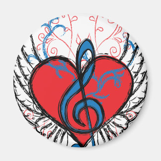 music t-shirt magnet