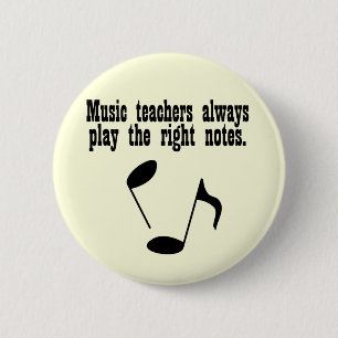 Music Teacher 6 Cm Round Badge