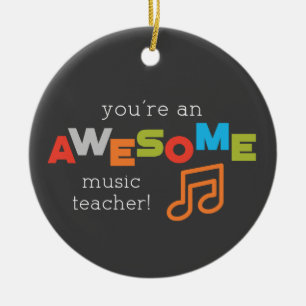 Music Teacher Appreciation Day, Awesome Ceramic Tree Decoration