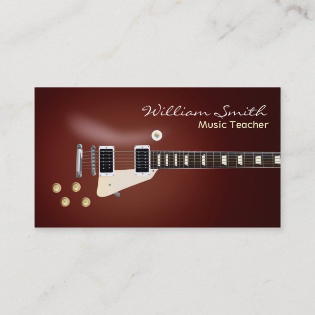 Music Teacher Business Card (Front)