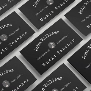 Music Teacher  Business Card