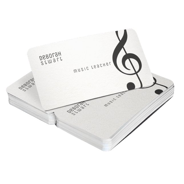 Music Teacher Business Card (music teacher)