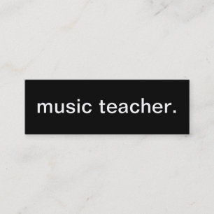 Music Teacher Business Card