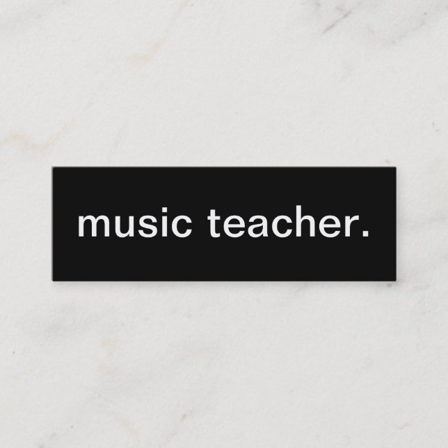 Music Teacher Business Card (Front)