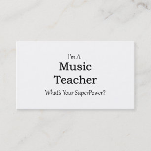 Music Teacher Business Card