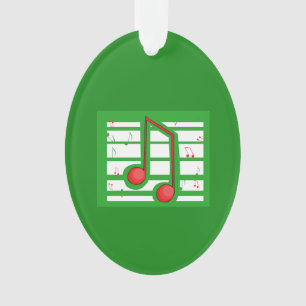 Music Teacher Christmas, Notes on Green Ornament