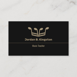 Music Teacher Crown Business Card