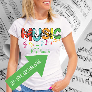 Music Teacher Customisable Tshirt