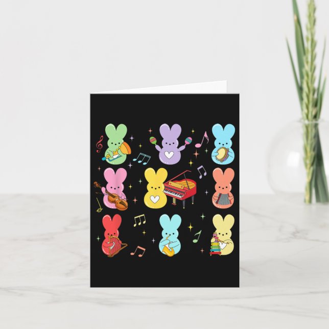 Music Teacher Easter Day  Card (Front)