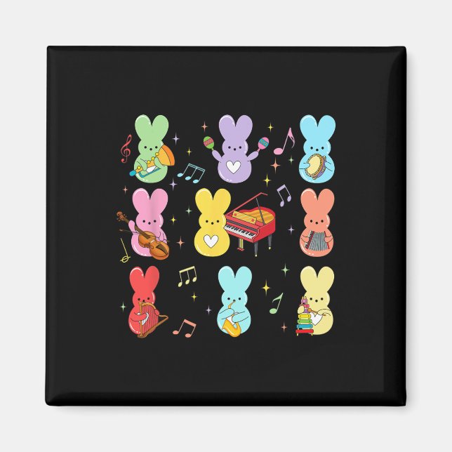 Music Teacher Easter Day  Magnet (Front)