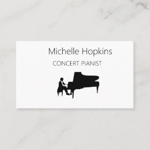 Music Teacher Elegant Piano Keys Calling Card