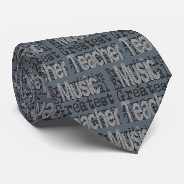 Music Teacher Extraordinaire Tie (Rolled)