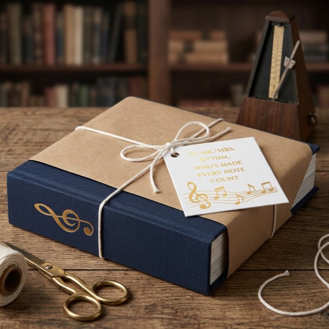 Music Teacher Foil Gift Tag – “Every Note Counts” (Creator Uploaded)