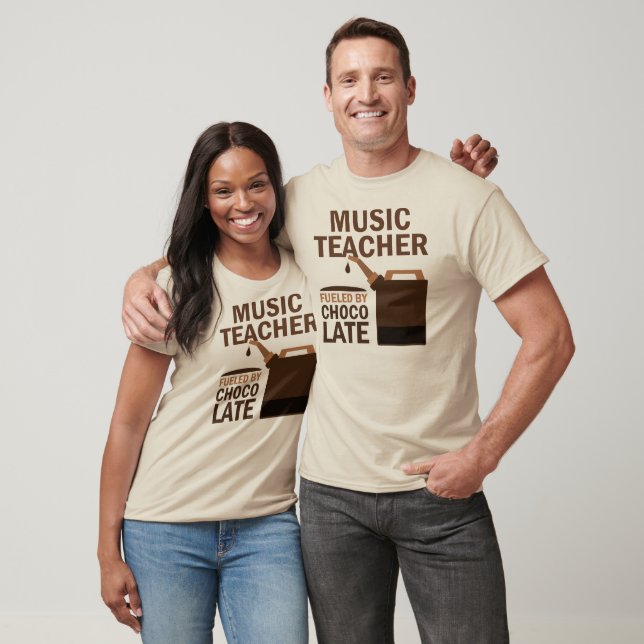 Music Teacher (Funny) Chocolate T-Shirt (Unisex)