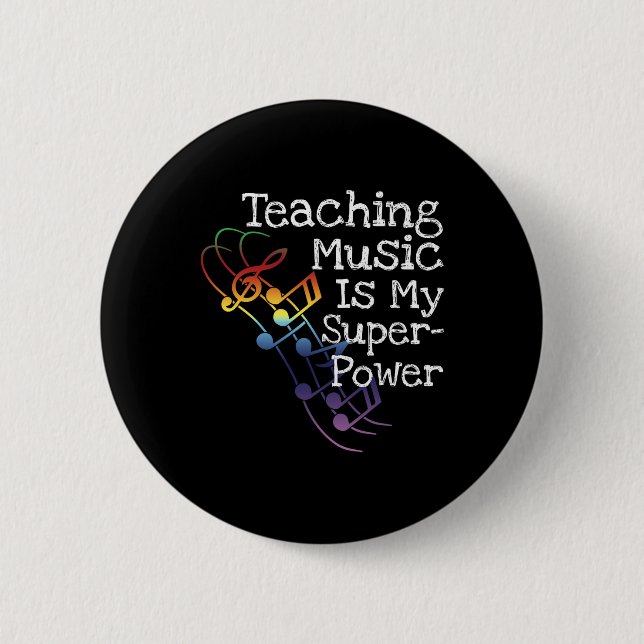 Music Teacher Gift  6 Cm Round Badge (Front)