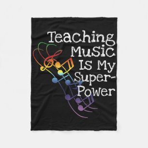 Music Teacher Gift Fleece Blanket
