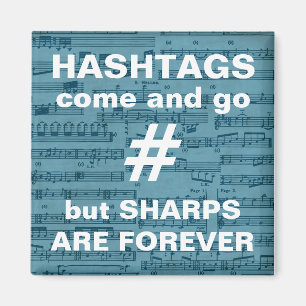 Music Teacher Gift, funny quote, sheet music Magnet