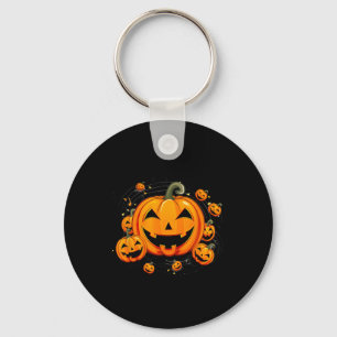 Music Teacher Halloween Fall Pumpkin Key Ring