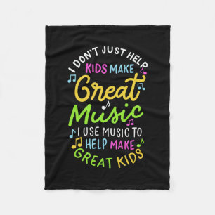 Music Teacher - Help Kids Make Music Gift Fleece Blanket