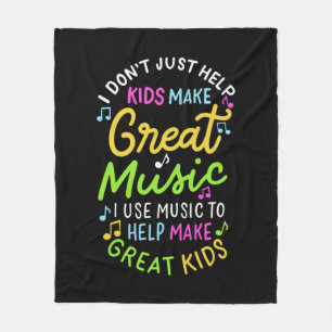 Music Teacher - Help Kids Make Music Gift Fleece Blanket