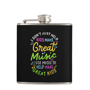 Music Teacher - Help Kids Make Music Gift Hip Flask
