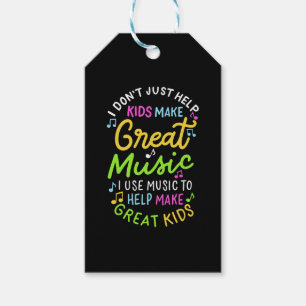 Music Teacher - Help Kids Make Music Gift Tags