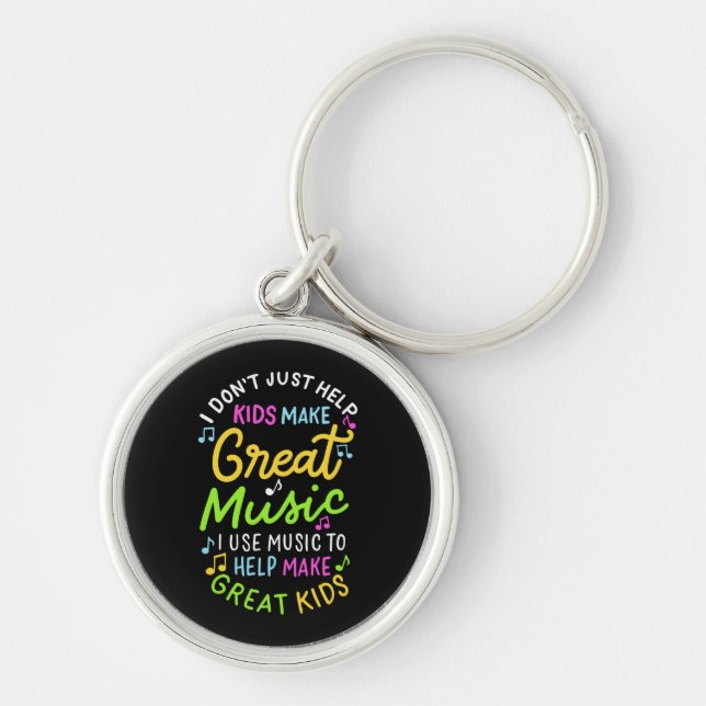 Music Teacher - Help Kids Make Music Key Ring (Front)