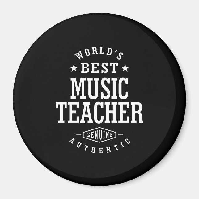 Music Teacher Job Title Gift Magnet (Front)