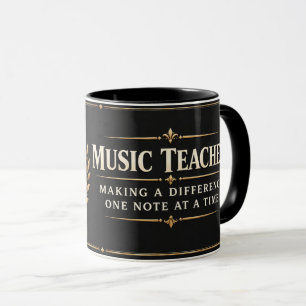 Music Teacher Making a Difference One Note at a Ti Mug