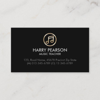 Music Teacher Musician Business Card