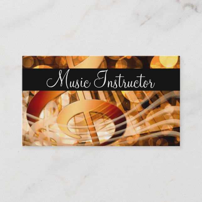 Music Teacher Musician Card (Front)