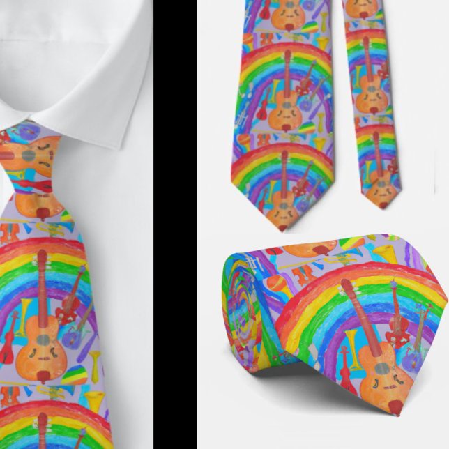 Music Teacher Musician Guitar Piano Neck Tie (Creator Uploaded)