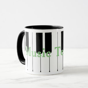 Music Teacher Piano Mug Customisable