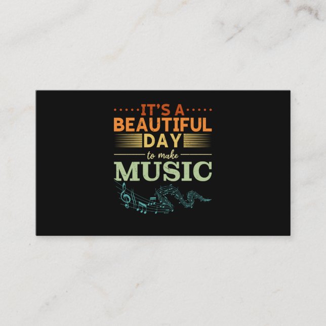 Music Teacher Singer Musician Music Lovers Business Card (Front)