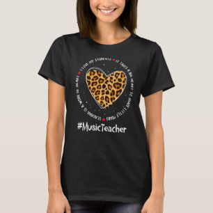 Music Teacher Squad Admin Appreciation Week Back T T-Shirt