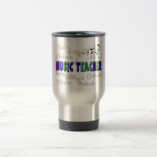Music Teacher Terminology Design Travel Mug