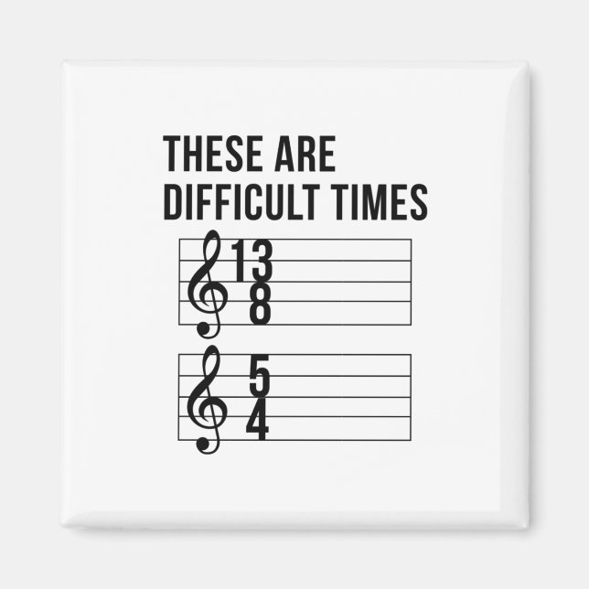 Music Teacher Times Magnet (Front)