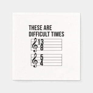 Music Teacher Times Napkin